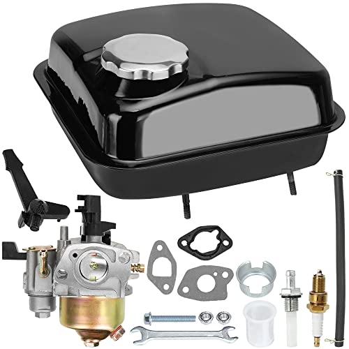 GREHUA Gas Fuel Tank Carburetor Carb Kit for Predator 212cc 196cc 6.5hp GX160 GX200 Coleman CT200U BT200X KT196 Baja Warrior Massimo MB200 Hammerhead 80T Go Kart Engine Mini Bike Performance Parts