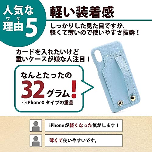 Hanatora H6-14-Red iPhone 14 Case, Handy Hard Case, PU Leather, Shockproof, Stand Function, Handy Belt, Handmade Strap Holes, Strap Ring, Card Pocket, Red, Scarlet