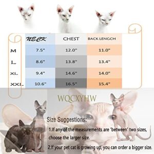 Sphynx Cat Clothes Winter Thicken Limited Edition Fashion Vintage Coat Zip Splicing Design Jacket Cat Apparel Pet Clothes for Cat (XXL(11-15lbs), Tide Card)