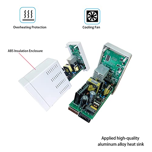 DC Power Supply Variable 30V 5A, Hyelec Adjustable Switching Regulated Power Supply with 4-Digit LED Display, Coarse and Fine Adjustments,5V2A USB Interface,110V Input Voltage