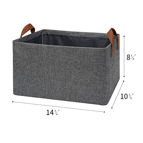 GRANNY SAYS Bundle of 2-Pack Storage Bins with Sturdy Frame & 2-Pack Wardrobe Storage Boxes