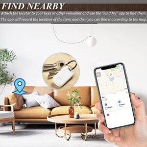 1PCS Smart Tracker Works with Apple Find My, Super Small Wireless Powerful Item Locator, Remote Keys Finder, Waterproof Tracking Device for Keys, Wallet, Pet, Bag, Backpack, Luggage and More, iOS ONLY