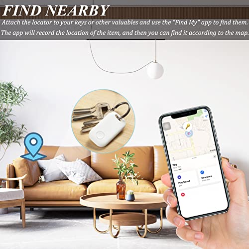 1PCS Smart Tracker Works with Apple Find My, Super Small Wireless Powerful Item Locator, Remote Keys Finder, Waterproof Tracking Device for Keys, Wallet, Pet, Bag, Backpack, Luggage and More, iOS ONLY