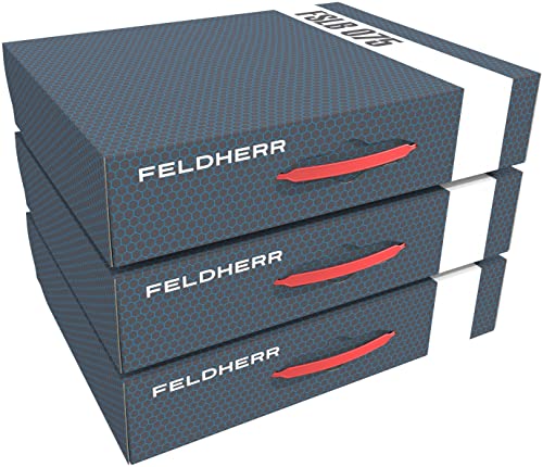 Feldherr 3 pcs Value Pack Storage Box 5 Slots for H0 Gauge - Vertical Compatible with Model Railway locomotives, Wagons and Vehicles