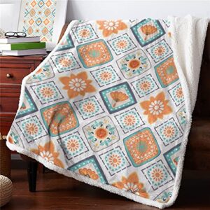 lxxsh summer throw blanket for living room bedroom decor modern printed blankets for kids adults sofa comfortable blanket (color : a, size : 125x150cm)
