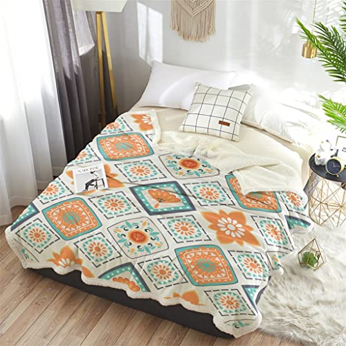 LXXSH Summer Throw Blanket for Living Room Bedroom Decor Modern Printed Blankets for Kids Adults Sofa Comfortable Blanket (Color : A, Size : 125X150CM)