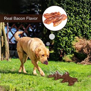 Anhozuo Stick Dog Chew Toy for Aggressive Chewers, Real Bacon Flavor, Indestructible Dog Toys, Tough Dog Chew Toys for Medium and Large Dogs, Perfect Alternative to Real Wood Stick