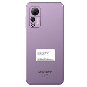 Ulefone Unlocked Smartphone, Note 14 Pro (4+64GB) Android 12 OS, 6.52” Screen Unlocked Cell Phones, 4500mAh Battery, 13MP+5MP Camera, 4G Dual SIM, 3-Card Slots, Ultra-Slim Lightweight Phone- Purple