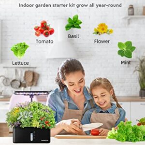 GardenCube 166pcs Hydroponic Pods Kit: Grow Anything Kit with 40 Grow Sponges, 40 Grow Baskets, 40 Grow Domes, 40 Pod Labels, 6 A&B Plant Food - Compatible with Hydroponics Supplies from All Brands