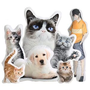 seamaid custom pet pillow personalized dog cat photo pillow duplex printing shaped pillow designed gifts for father’s day,12inch