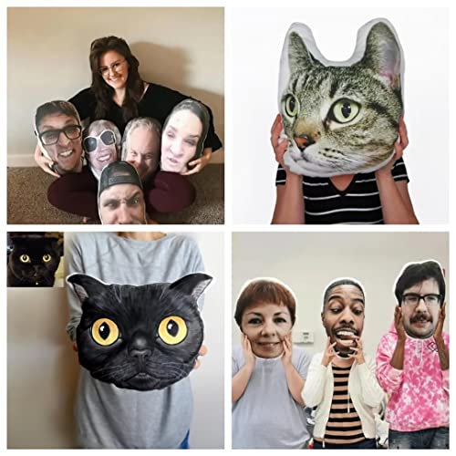 Seamaid Custom Pet Pillow Personalized Dog Cat Photo Pillow Duplex Printing Shaped Pillow Designed Gifts for Father’s Day,12inch