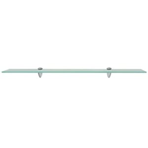 Kagoono 31.5" Glass Floating Shelves Wall Shelves, Stylish Hanging Shelf Wall Mounted Shelf Shower Wall Shelf, Display Shelf Home Decoration Ledge, for Bedroom/Bathroom/Living Room, Clear