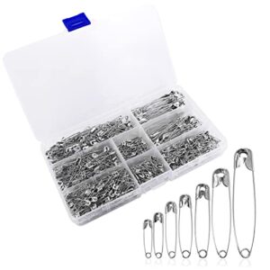 yuliktor safety pins, safety pins assorted, 460 pack, assorted safety pins, safety pin, small safety pins, safety pins bulk, large safety pins, safety pins for clothes
