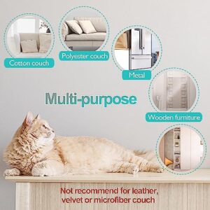 Lovinch [Thickened Vinyl] Cat Scratch Furniture Protector, Clear Couch Protector for Cat, Anti Cat Scratching Deterrent Tape, Pet Training Tape from Scratching Furniture Couch Door – [123" X 10.4"]