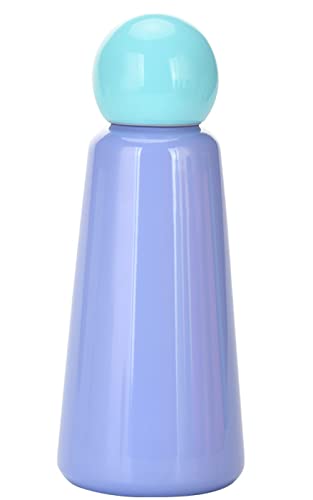 FAFAXOXO 17 oz About 500 ML Stainless Steel Water Bottle - Vacuum Insulated Water Bottle -Hot&cold Drink Metal Water Flask,BPA Free (Blue purple)