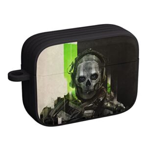 call of duty modern warfare 2 hdx ghost case cover compatible with apple airpods pro