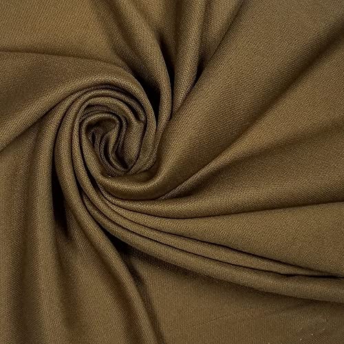 Texco Inc Polyester Interlock Lining 2 Way Stretch/Decoration, Apparel, Home/DIY Fabric, Cork 253 1 Yard