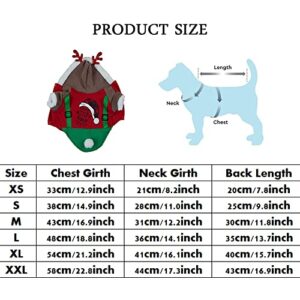 azuriaa Dog Cat Christmas Costumes Pet Cute Elk Cosplay Clothes Soft Winter Warm Hoodie Coat for Dogs & Cats