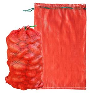 deebree extra large mesh storage produce bags reusable vegetable storage bags 60 lbs onion storage washable net bags 21” x 32” pack of 10