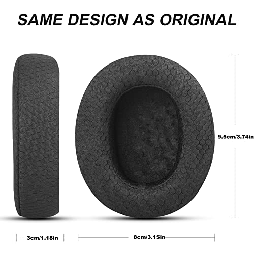 Replacement Ear Pads for Sennheiser HD4.50BT HD4.50BTNC HD4.40BT Headsets Earpads Replacement, Earpads Cushions for Sennheiser HD4.50BT, Soft and Comfortable Sponge, Black Mesh Fabric