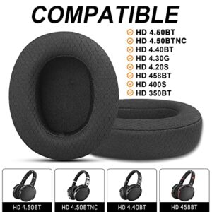 Replacement Ear Pads for Sennheiser HD4.50BT HD4.50BTNC HD4.40BT Headsets Earpads Replacement, Earpads Cushions for Sennheiser HD4.50BT, Soft and Comfortable Sponge, Black Mesh Fabric
