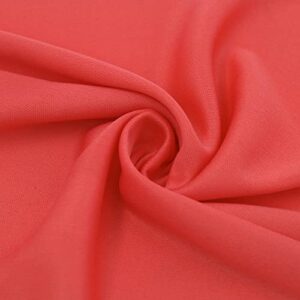 Texco Inc Polyester Interlock Lining 2 Way Stretch/Decoration, Apparel, Home/DIY Fabric, Coral #259 1 Yard