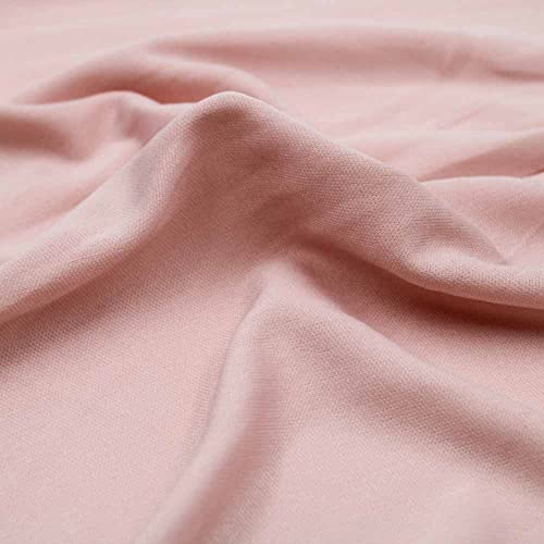 Texco Inc Polyester Interlock Lining 2 Way Stretch/Decoration, Apparel, Home/DIY Fabric, Coral Dusty Pink 257 2 Yards