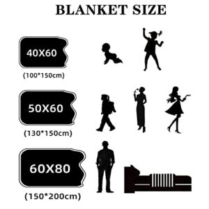 Cow Print Throw Blanket Light Weight Fleece Blanket with Cow Print Couch Sofa for Boys Girls Adults Student (50x60 inch)