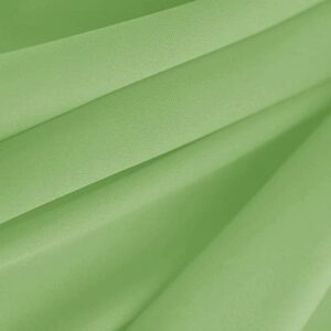 texco inc 60" wide solid interlock lining 100% polyester knit 2 way stretch/apparel, home/diy fabric, party decoration, cucumber #223 1 yard