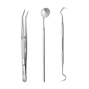 sihuuu dental tools personal teeth cleaning tools with stainless steel dental scraper pick mouth mirror set tooth tartar plaque scraper remover
