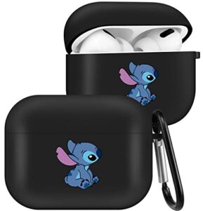 joysolar for airpods pro 2019/pro 2 case 2022 cute cartoon kawaii cases for apple airpod air pods pro cover cool fun funny design character soft imd coves for girls girly boys (blue stit)