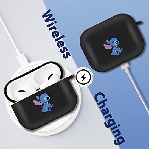 JoySolar for AirPods Pro 2019/Pro 2 Case 2022 Cute Cartoon Kawaii Cases for Apple AirPod Air Pods Pro Cover Cool Fun Funny Design Character Soft IMD Coves for Girls Girly Boys (Blue Stit)