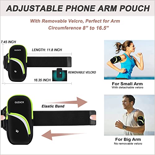 Armband Cell Phone Holder for Running Workout Exercise Sports Phone Arm Bands Pouch Bag, Running Armband for iPhone 14 13 12 11 Pro Max XS XR X Plus Samsung Galaxy Up to 6.9"