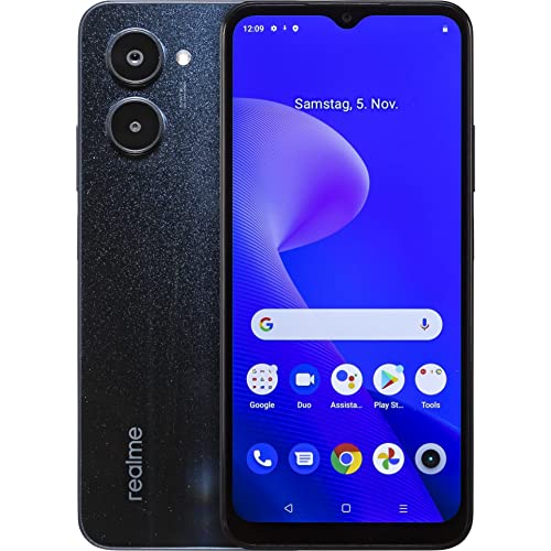 realme C33 Dual-SIM 64GB ROM + 4GB RAM (Only GSM | No CDMA) Factory Unlocked 4G/LTE Smartphone (Night Sea) - International Version