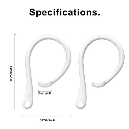 YUUAND Earphones Hooks TWS Anti-Slip for Ear Soft Suitable Silicone Headphone Accessories for Airpods 1/2/3/Pro