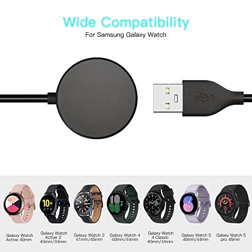 Compatible with Samsung Galaxy Watch Charger Cable (2 Pack)