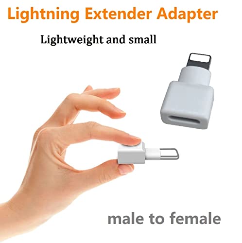 Lightning Extender Adapter,3Pack Apple MFI Certified iPhone Charger Extension dongle Lightning Male to Female Dock Extender for iPhone 14 13 12 11 X XS XR 8 7 6 Transfer Audio Video Data Charging