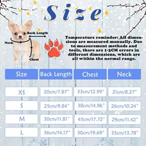 Dog Winter Jacket with Leash Hook Fleece Dog Coats for Small Medium Dogs Cold Weather Puppy Clothes Outfit Apparel Windproof Color Stitching Cotton Pet Vest Clothing for Cats (Green 3, X-Small)