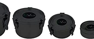 CVAULT X-Small Twist Stainless Steel Container 4-Pack