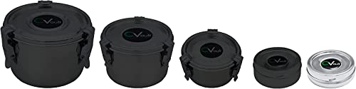 CVAULT X-Small Twist Stainless Steel Container 4-Pack