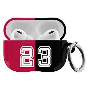 custom colored airpods case with your text - best personalized airpods pro 2nd generation case for basketball, football, baseball fan girls, boys, men or women