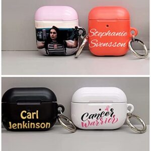 Custom Colored AirPods Case with Your Text - Best Personalized AirPods Pro 2nd Generation Case for Basketball, Football, Baseball Fan Girls, Boys, Men or Women