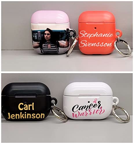 Custom Colored AirPods Case with Your Text - Best Personalized AirPods Pro 2nd Generation Case for Basketball, Football, Baseball Fan Girls, Boys, Men or Women