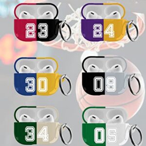 Custom Colored AirPods Case with Your Text - Best Personalized AirPods Pro 2nd Generation Case for Basketball, Football, Baseball Fan Girls, Boys, Men or Women