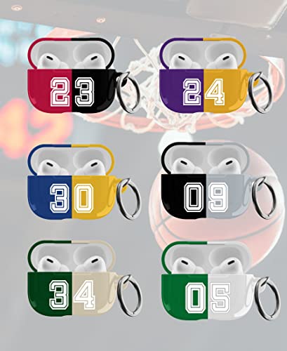 Custom Colored AirPods Case with Your Text - Best Personalized AirPods Pro 2nd Generation Case for Basketball, Football, Baseball Fan Girls, Boys, Men or Women