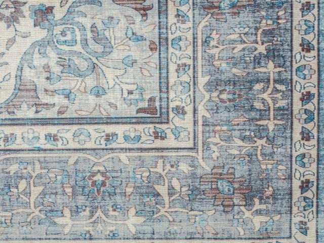 VCNY Home - Area Rug, Machine Washable, Non-Skid Mat with Traditional Medallion Printed Chenille (Era Collection, 7' 10" x 9' 6")