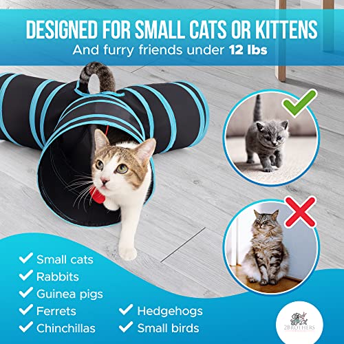 Pop Up Cat Tunnel Toy – Durable, Tear-Resistant Pet Tunnel for Cats, Rabbit Tunnel & Kitty Tube – Space-Saving Cat Tunnels for Indoor Cats with Hanging Ball & Peekaboo Hole