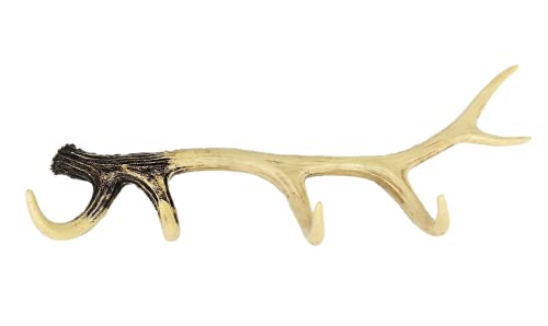 Rustic Decorative Faux Deer Antler Wall Mounted Wall Hanging Coat Hook (Large Size)