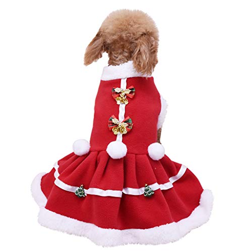 Girl Dog Christmas Sweaters for Medium Dogs Pet Dog Vest Solid Color Coat Dress Cat Warm Sweatshirt Pet Clothes