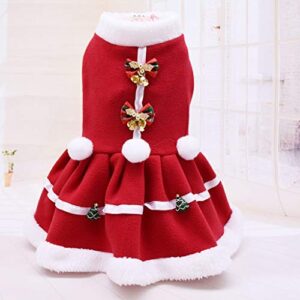 Girl Dog Christmas Sweaters for Medium Dogs Pet Dog Vest Solid Color Coat Dress Cat Warm Sweatshirt Pet Clothes